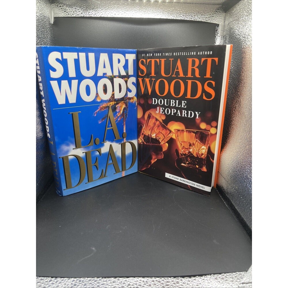 Stuart Woods Lot Double Jeopardy And L.A. Dead. Hardcover. Lot Of Two